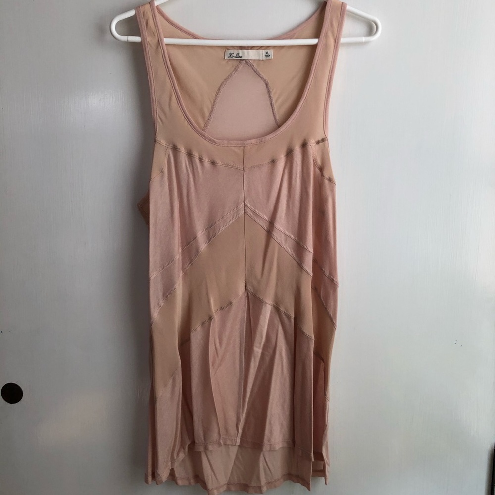 Madewell Hi-Line silk/modal tank - dusty rose